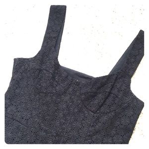 Nanette Lepore corset top eyelet dress